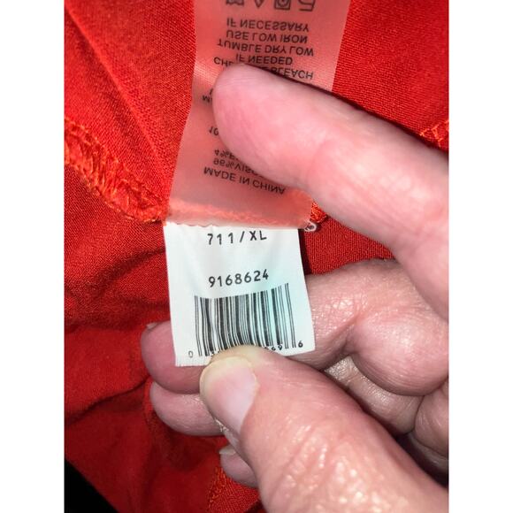 Vince Camuto Orange Wrap Blouse XL! - Picture 6 of 7